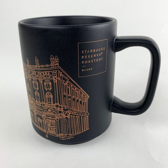 Starbucks Reserve Roastery Milano Milan Italy 2018 Black Mug New No Box 12 oz